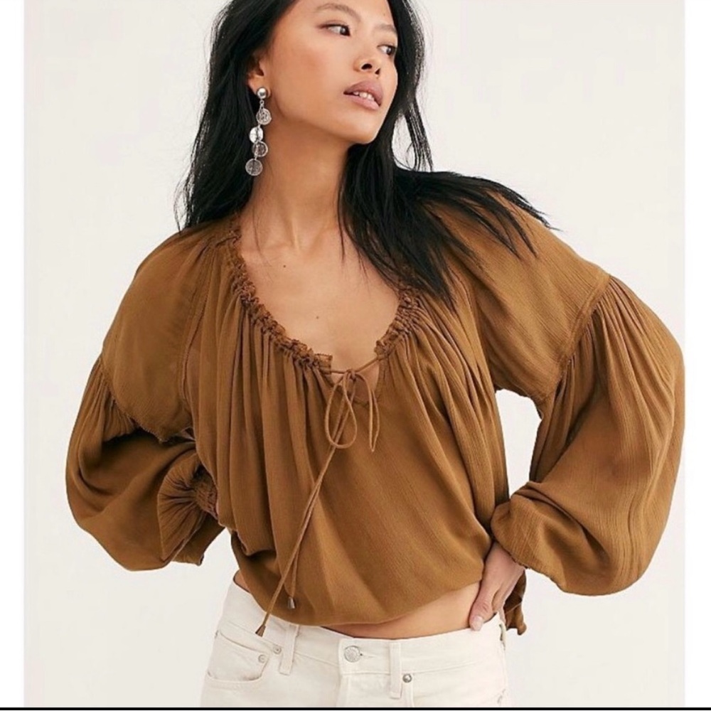 Free People Bana Blouse - Picture 1 of 6